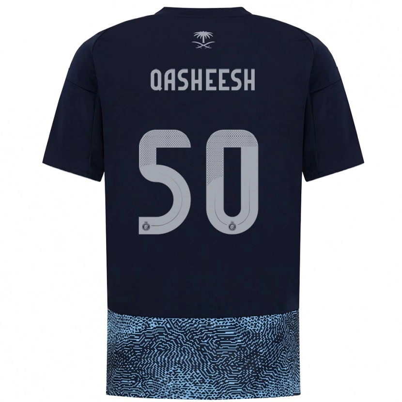 Danxen Herren Majed Qasheesh #50 Marineblau Himmelblau Auswärtstrikot Trikot 2025/26 T-Shirt Österreich