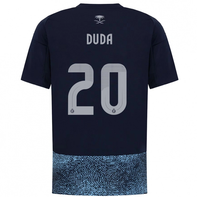 Danxen Herren Duda Francelino #20 Marineblau Himmelblau Auswärtstrikot Trikot 2025/26 T-Shirt Österreich