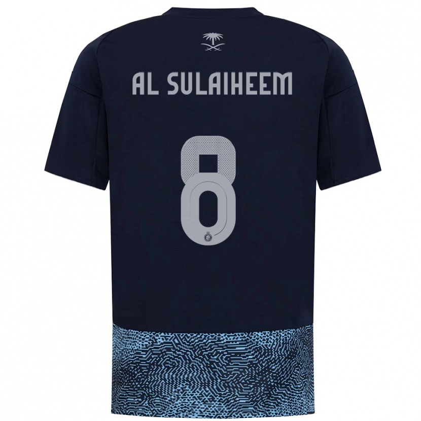 Danxen Herren Abdulmajeed Al-Sulayhim #8 Marineblau Himmelblau Auswärtstrikot Trikot 2025/26 T-Shirt Österreich