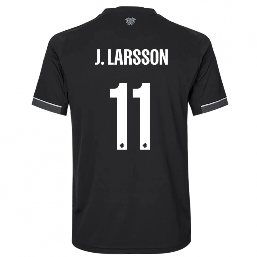 Danxen Herren Jordan Larsson #11 Schwarz Weiß Auswärtstrikot Trikot 2025/26 T-Shirt Österreich