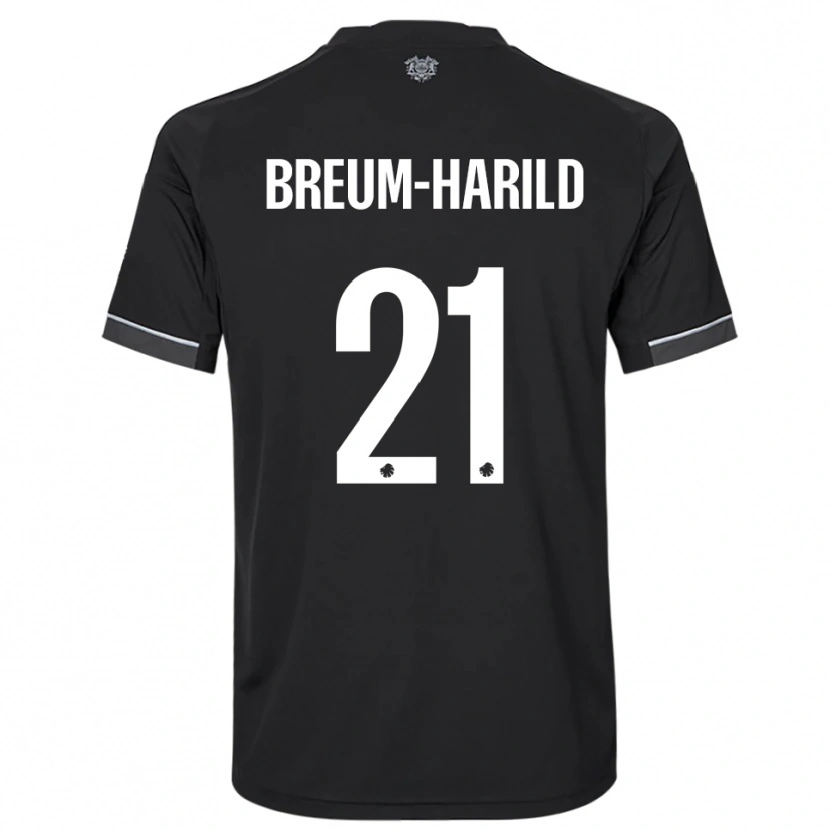 Danxen Herren Tobias Breum-Harild #21 Schwarz Weiß Auswärtstrikot Trikot 2025/26 T-Shirt Österreich