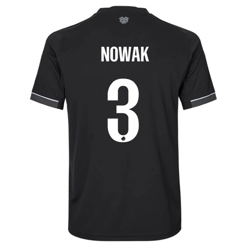 Danxen Herren Julie Nowak #3 Schwarz Weiß Auswärtstrikot Trikot 2025/26 T-Shirt Österreich