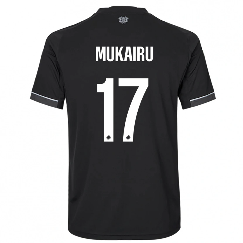 Danxen Herren Paul Mukairu #17 Schwarz Weiß Auswärtstrikot Trikot 2025/26 T-Shirt Österreich