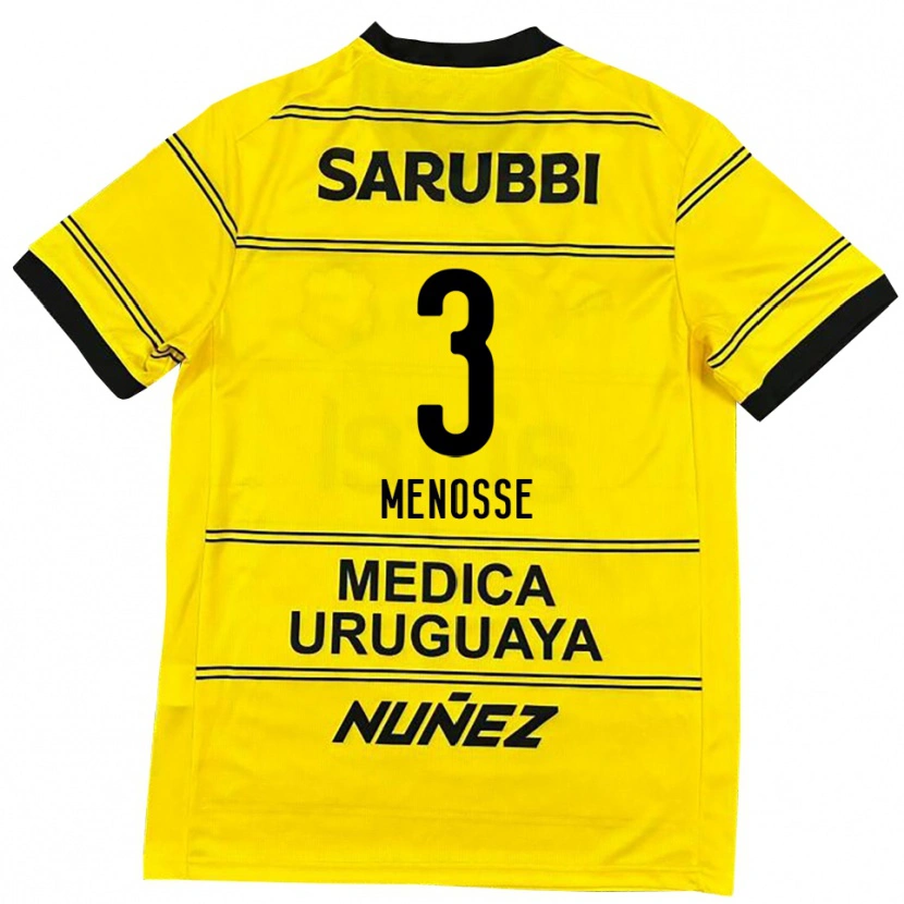Danxen Herren Hernán Menosse #3 Schwarz Gold Auswärtstrikot Trikot 2025/26 T-Shirt Österreich