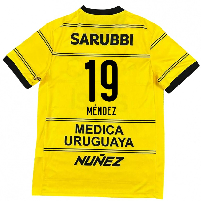 Danxen Herren Diego Méndez #19 Schwarz Gold Auswärtstrikot Trikot 2025/26 T-Shirt Österreich
