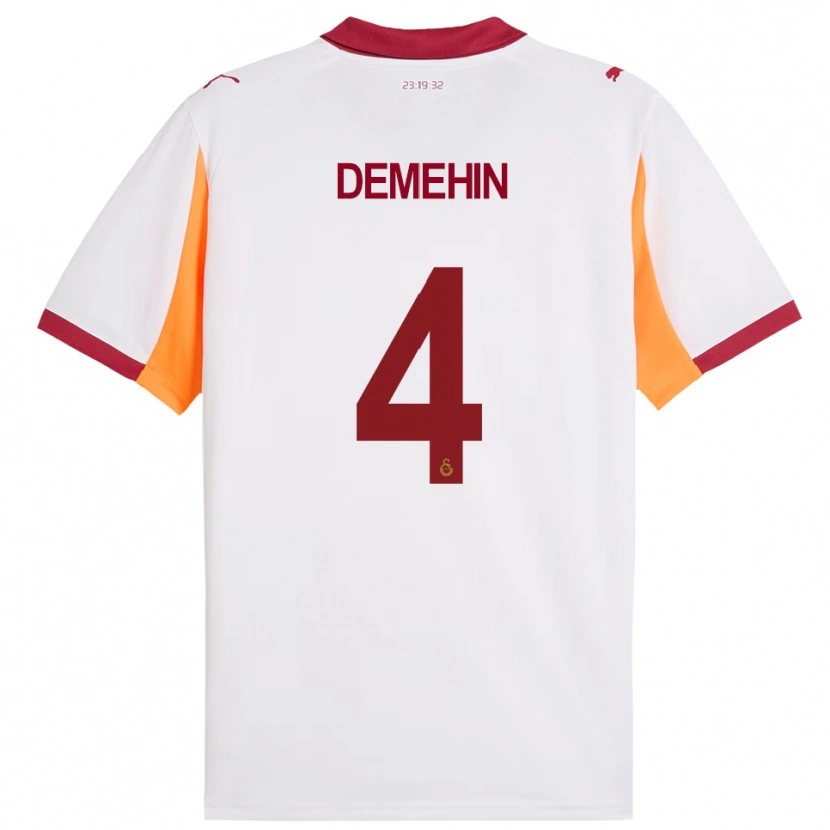 Danxen Herren Oluwatosin Blessing Demehin #4 Weiß Rot Auswärtstrikot Trikot 2025/26 T-Shirt Österreich
