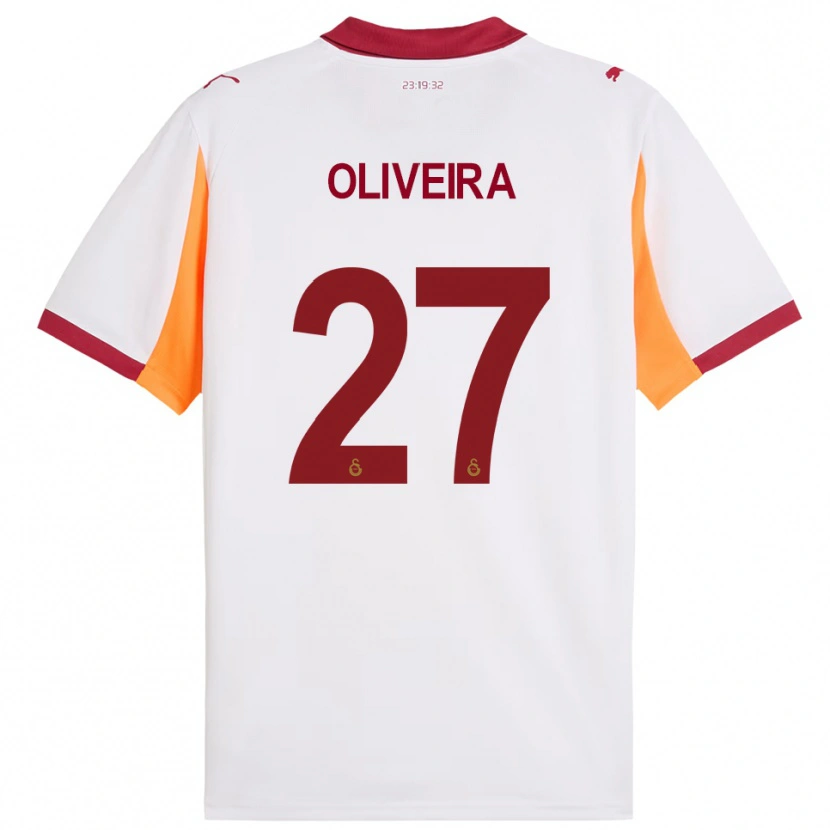 Danxen Herren Sergio Oliveira #27 Weiß Rot Auswärtstrikot Trikot 2025/26 T-Shirt Österreich