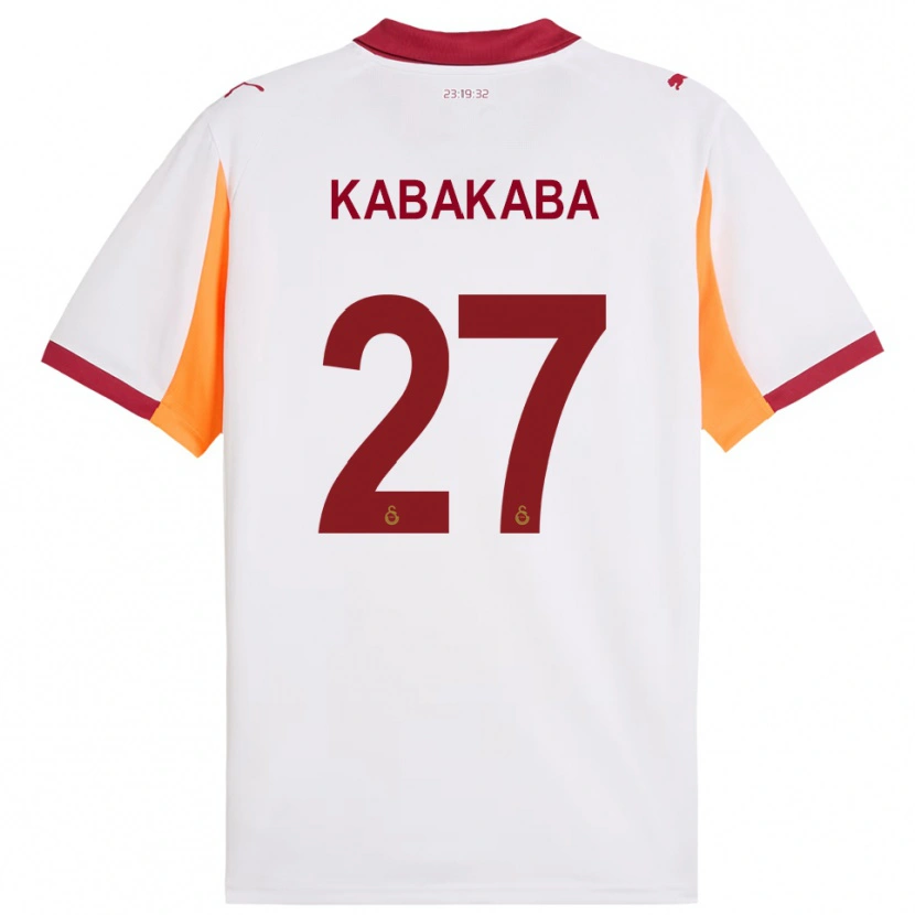 Danxen Herren Naomie Kabakaba #27 Weiß Rot Auswärtstrikot Trikot 2025/26 T-Shirt Österreich