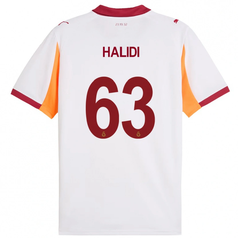 Danxen Herren İsa Halidi #63 Weiß Rot Auswärtstrikot Trikot 2025/26 T-Shirt Österreich