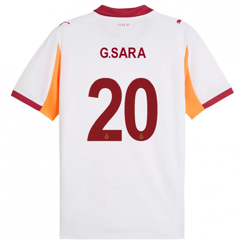 Danxen Herren Gabriel Sara #20 Weiß Rot Auswärtstrikot Trikot 2025/26 T-Shirt Österreich