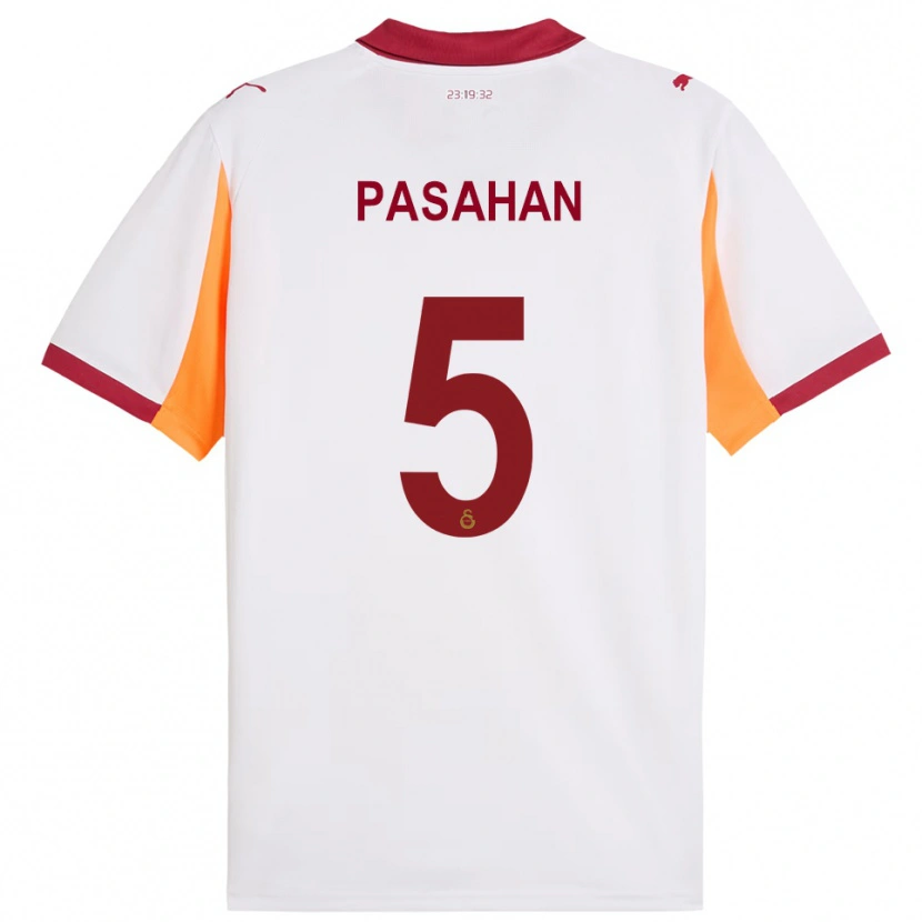 Danxen Herren Eren Pasahan #5 Weiß Rot Auswärtstrikot Trikot 2025/26 T-Shirt Österreich