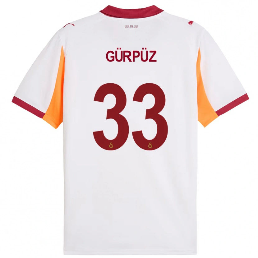 Danxen Herren Gökdeniz Gürpüz #33 Weiß Rot Auswärtstrikot Trikot 2025/26 T-Shirt Österreich