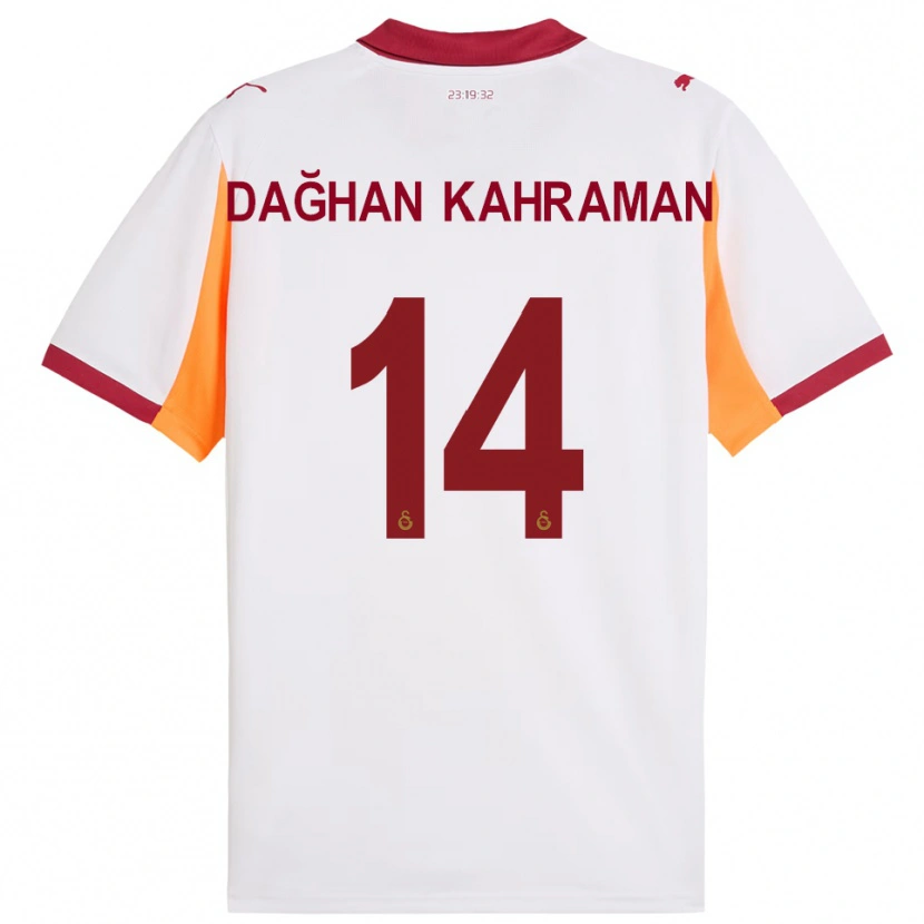 Danxen Herren Yusuf Dağhan Kahraman #14 Weiß Rot Auswärtstrikot Trikot 2025/26 T-Shirt Österreich