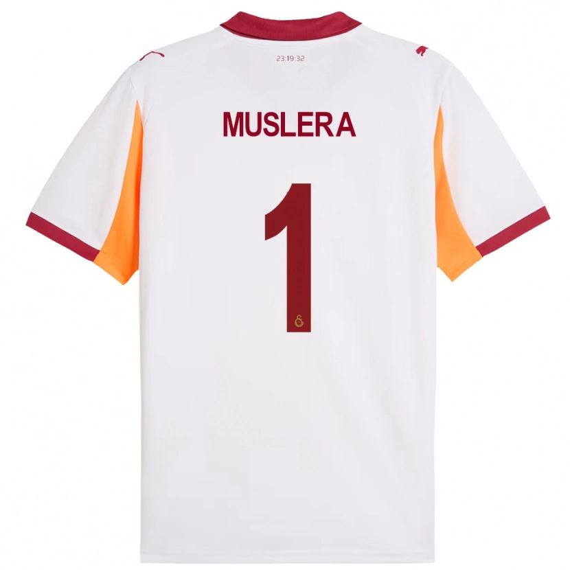 Danxen Herren Fernando Muslera #1 Weiß Rot Auswärtstrikot Trikot 2025/26 T-Shirt Österreich