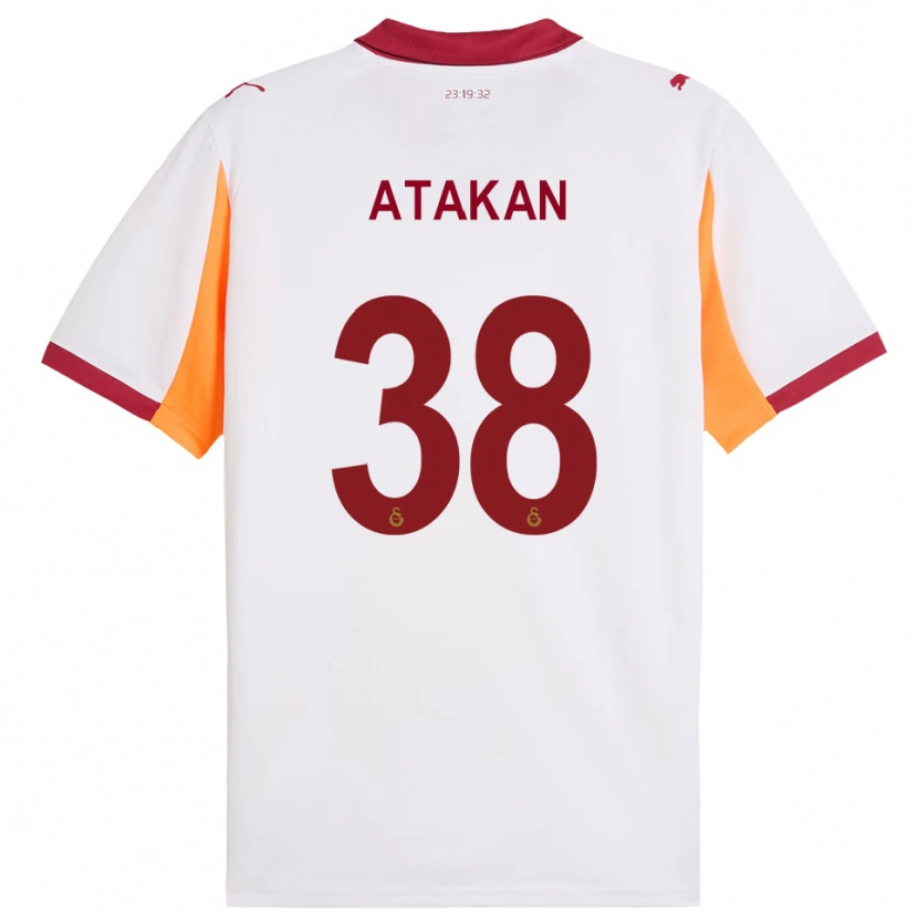 Danxen Herren Atakan Ordu #38 Weiß Rot Auswärtstrikot Trikot 2025/26 T-Shirt Österreich