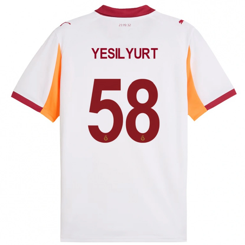 Danxen Herren Ali Yeşilyurt #58 Weiß Rot Auswärtstrikot Trikot 2025/26 T-Shirt Österreich
