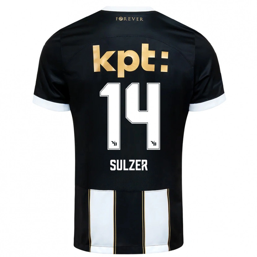 Danxen Herren Ilija Sulzer #14 Schwarz Weiß Auswärtstrikot Trikot 2025/26 T-Shirt Österreich