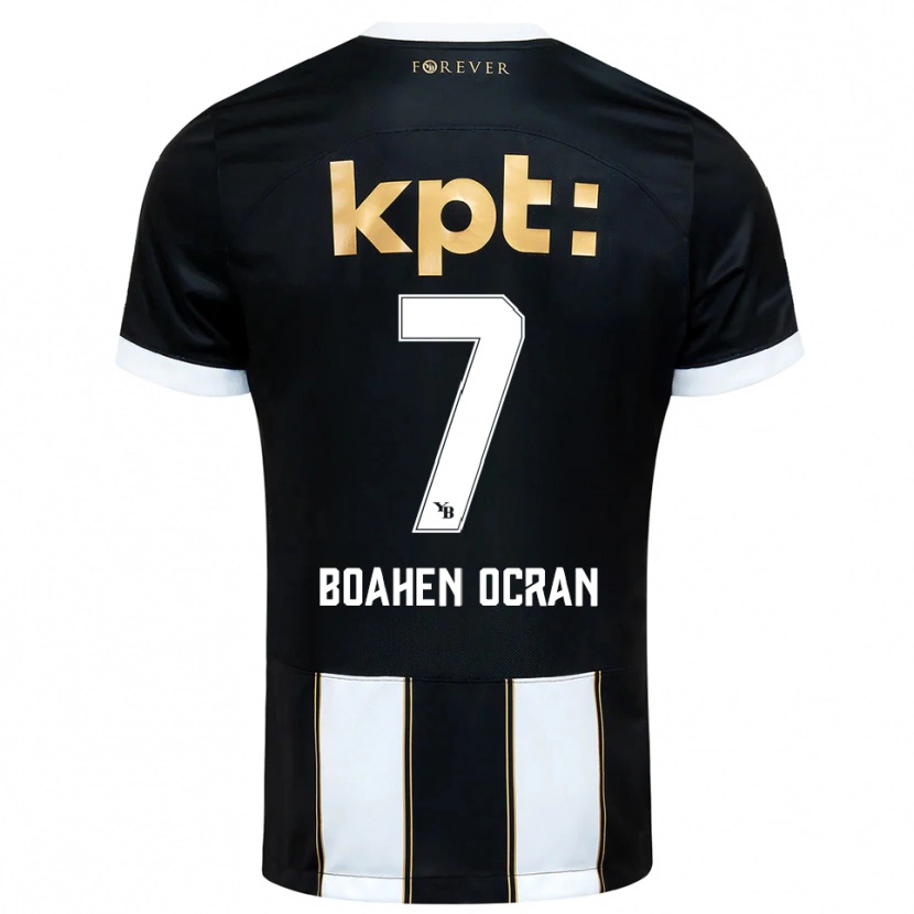 Danxen Herren Bright Boahen Ocran #7 Schwarz Weiß Auswärtstrikot Trikot 2025/26 T-Shirt Österreich