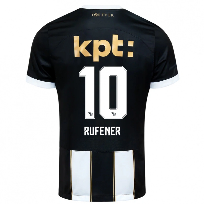 Danxen Herren Elio Rufener #10 Schwarz Weiß Auswärtstrikot Trikot 2025/26 T-Shirt Österreich