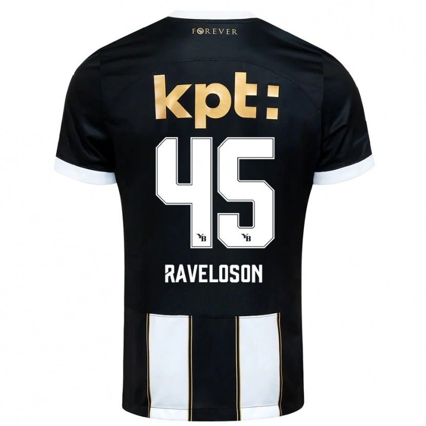 Danxen Herren Rayan Raveloson #45 Schwarz Weiß Auswärtstrikot Trikot 2025/26 T-Shirt Österreich