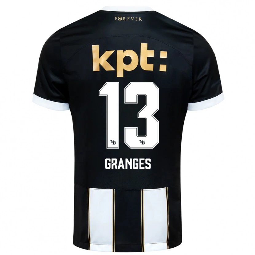 Danxen Herren Malaurie Granges #13 Schwarz Weiß Auswärtstrikot Trikot 2025/26 T-Shirt Österreich