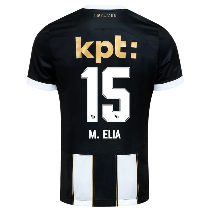 Danxen Herren Meschack Elia #15 Schwarz Weiß Auswärtstrikot Trikot 2025/26 T-Shirt Österreich