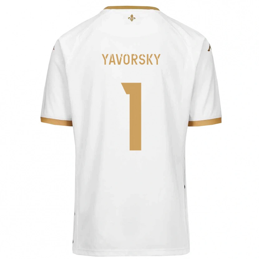 Danxen Herren Nathan Yavorsky #1 Weiß Gold Auswärtstrikot Trikot 2025/26 T-Shirt Österreich
