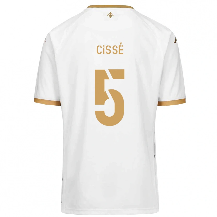 Danxen Herren Bilal Cissé #5 Weiß Gold Auswärtstrikot Trikot 2025/26 T-Shirt Österreich