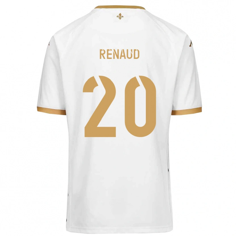 Danxen Herren Tom Renaud #20 Weiß Gold Auswärtstrikot Trikot 2025/26 T-Shirt Österreich