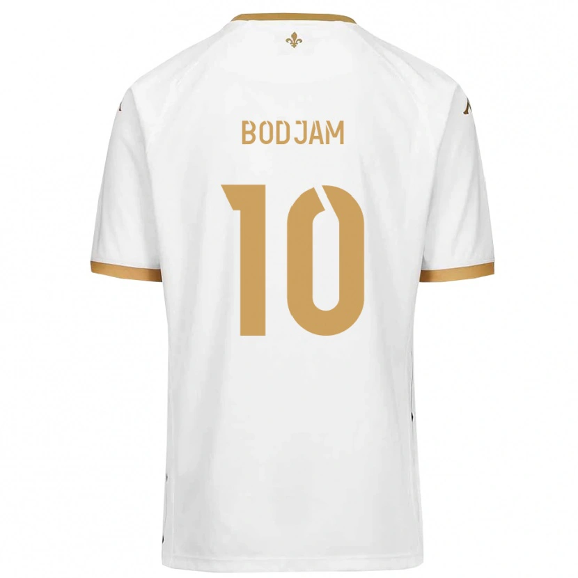 Danxen Herren Dabana Bodjam #10 Weiß Gold Auswärtstrikot Trikot 2025/26 T-Shirt Österreich