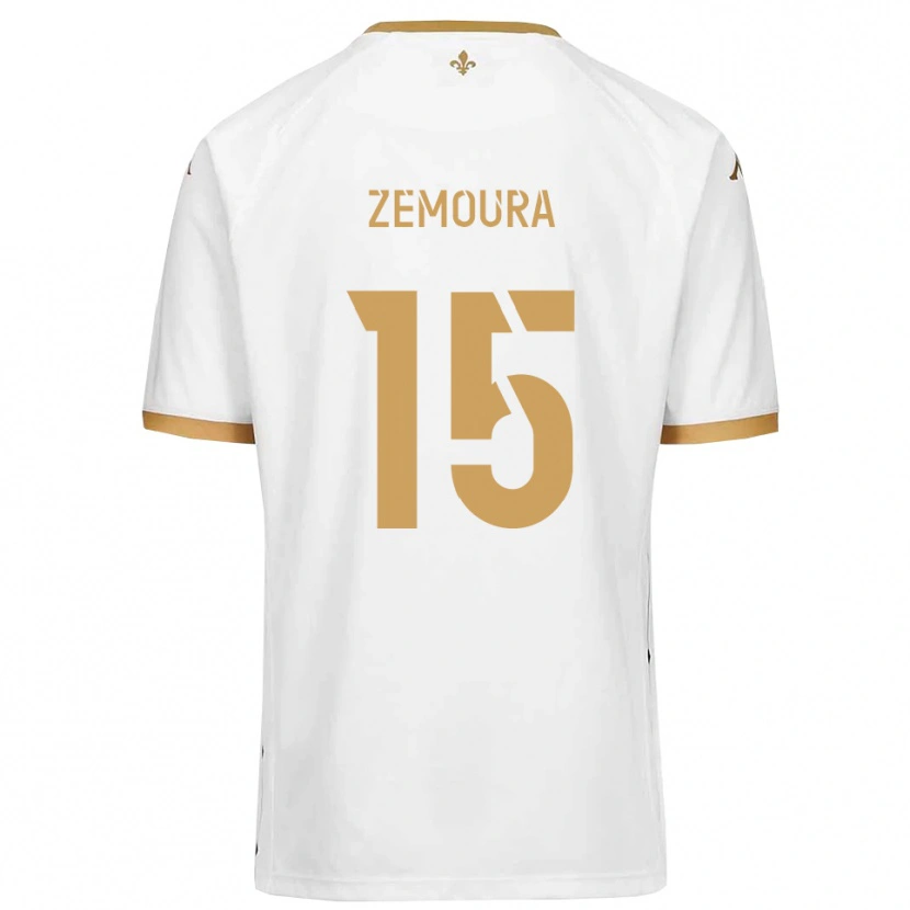 Danxen Herren Yohan Zemoura #15 Weiß Gold Auswärtstrikot Trikot 2025/26 T-Shirt Österreich