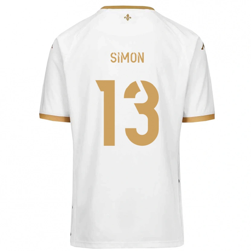 Danxen Herren Elie Simon #13 Weiß Gold Auswärtstrikot Trikot 2025/26 T-Shirt Österreich