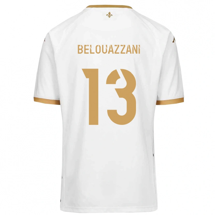 Danxen Herren Islam Belouazzani #13 Weiß Gold Auswärtstrikot Trikot 2025/26 T-Shirt Österreich