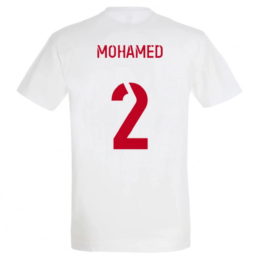 Danxen Herren Yanis Mohamed #2 Weiß Rot Gelb Auswärtstrikot Trikot 2025/26 T-Shirt Österreich
