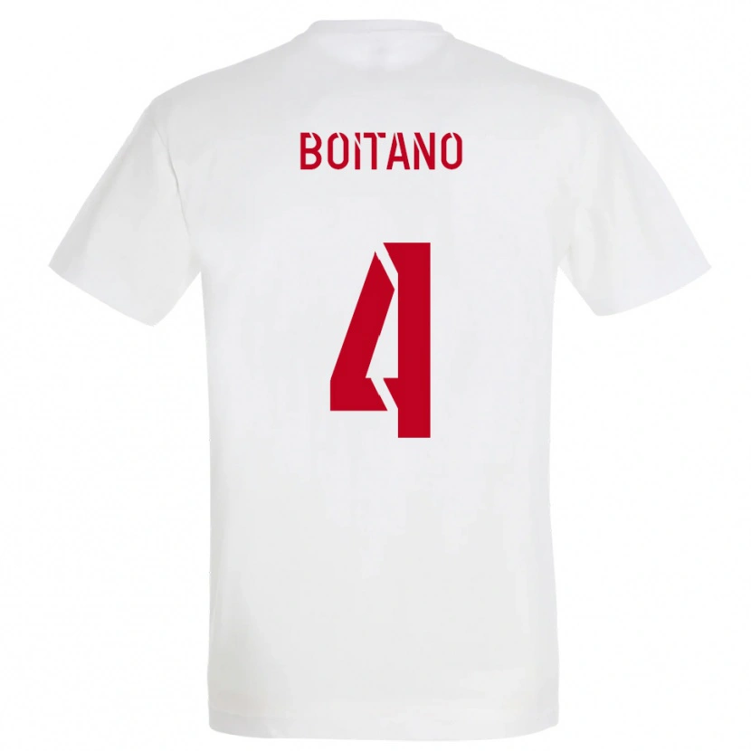 Danxen Herren Jean-Baptiste Boitano #4 Weiß Rot Gelb Auswärtstrikot Trikot 2025/26 T-Shirt Österreich