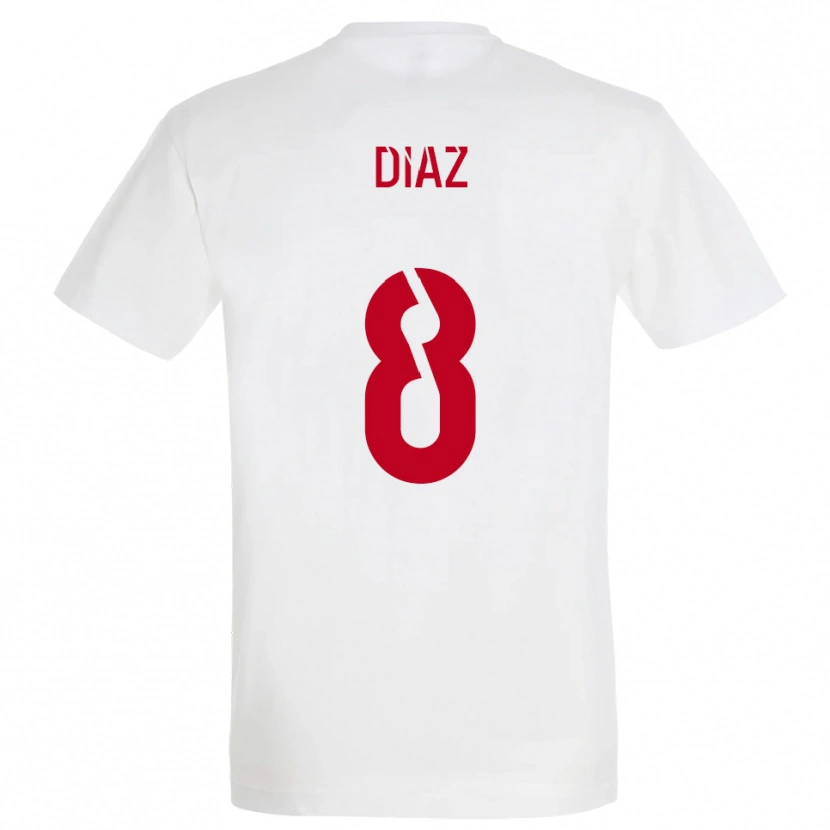Danxen Herren Ryan Diaz #8 Weiß Rot Gelb Auswärtstrikot Trikot 2025/26 T-Shirt Österreich
