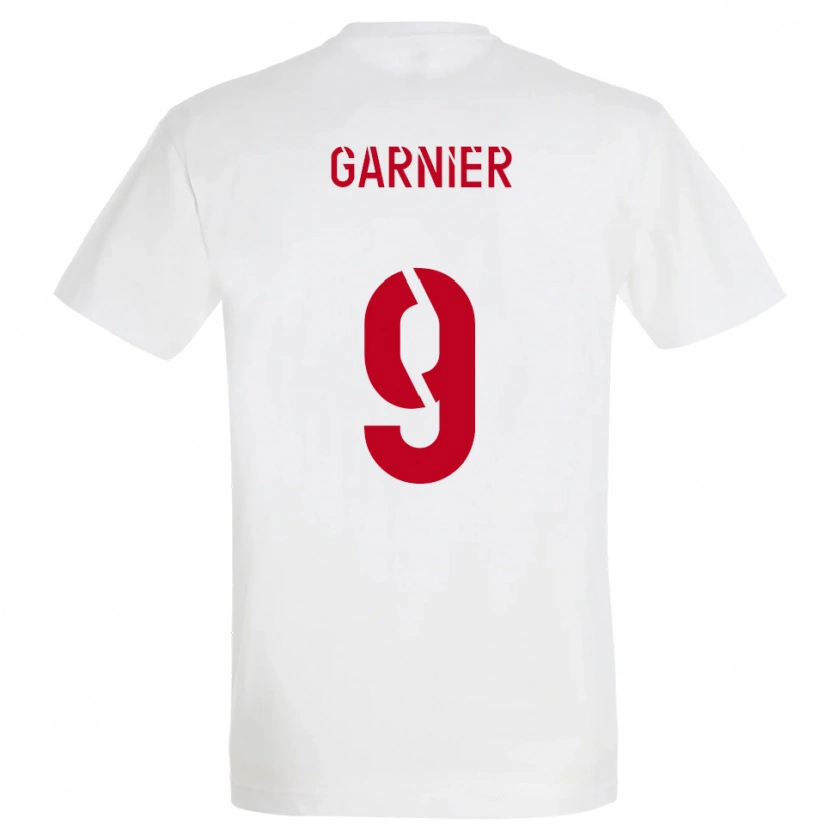Danxen Herren Thomas Garnier #9 Weiß Rot Gelb Auswärtstrikot Trikot 2025/26 T-Shirt Österreich