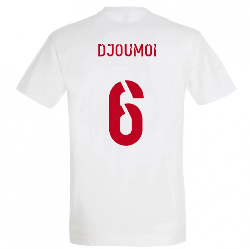 Danxen Herren Mourade Djoumoi #6 Weiß Rot Gelb Auswärtstrikot Trikot 2025/26 T-Shirt Österreich
