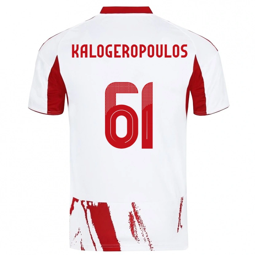 Danxen Herren Alexios Kalogeropoulos #61 Weiß Rot Auswärtstrikot Trikot 2025/26 T-Shirt Österreich