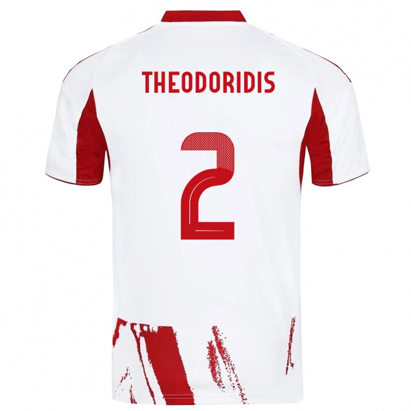 Danxen Herren Alexios Theodoridis #2 Weiß Rot Auswärtstrikot Trikot 2025/26 T-Shirt Österreich