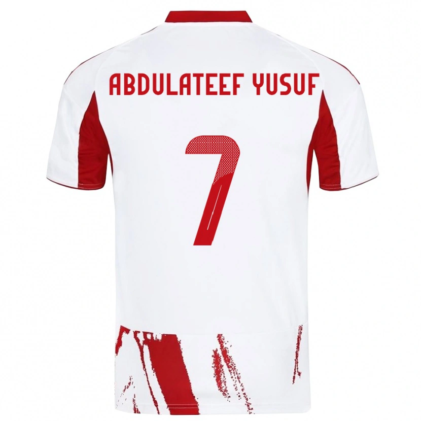 Danxen Herren Taiye Abdulateef Yusuf #7 Weiß Rot Auswärtstrikot Trikot 2025/26 T-Shirt Österreich