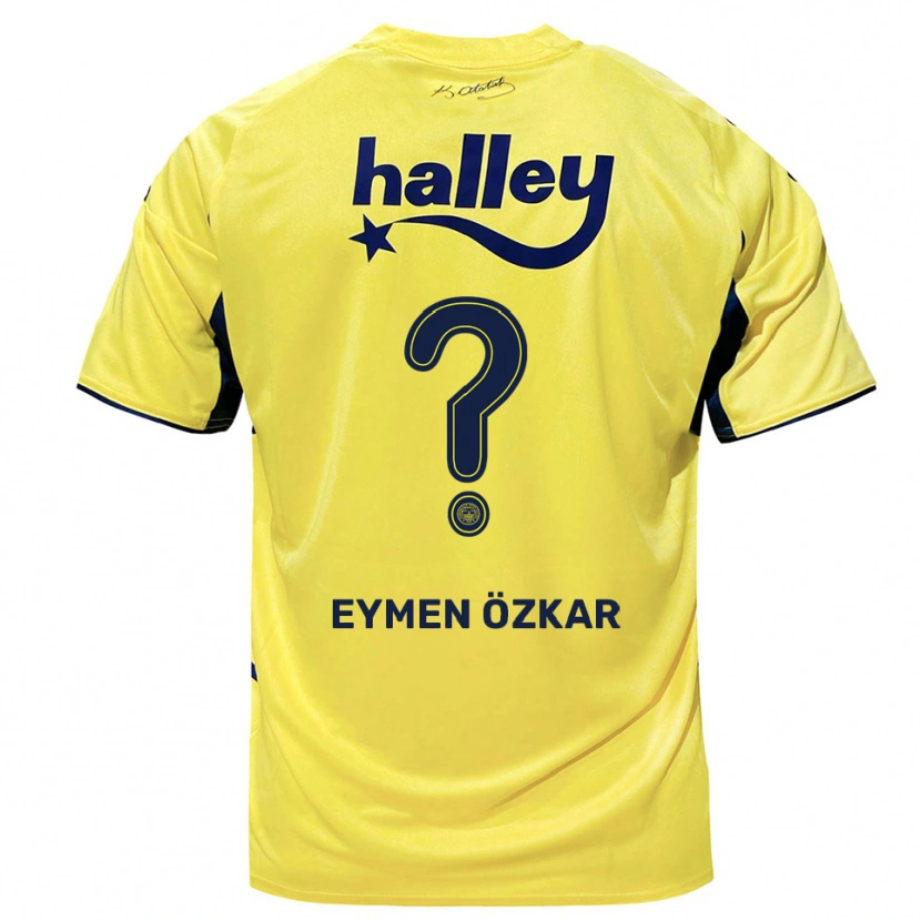 Danxen Herren Ali Eymen Özkar #0 Gelb Marineblau Auswärtstrikot Trikot 2025/26 T-Shirt Österreich