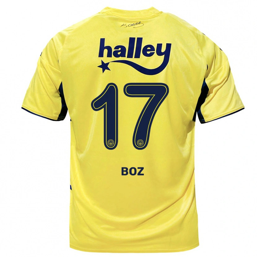 Danxen Herren Yasir Boz #17 Gelb Marineblau Auswärtstrikot Trikot 2025/26 T-Shirt Österreich