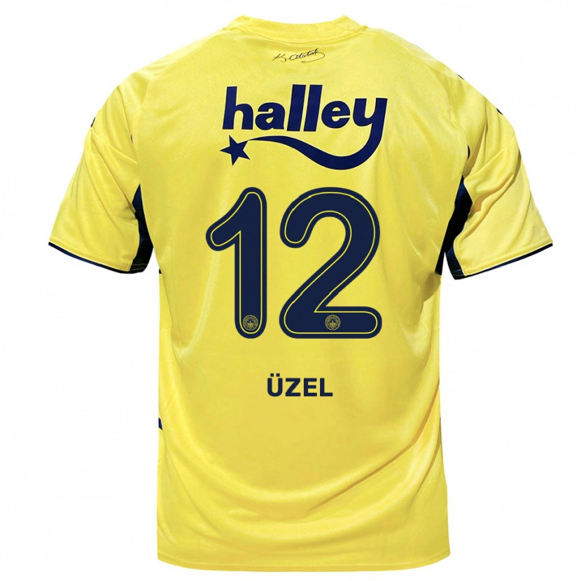 Danxen Herren Nevzat Üzel #12 Gelb Marineblau Auswärtstrikot Trikot 2025/26 T-Shirt Österreich