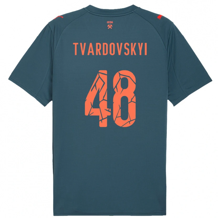 Danxen Herren Denys Tvardovskyi #48 Marineblau Rot Auswärtstrikot Trikot 2025/26 T-Shirt Österreich