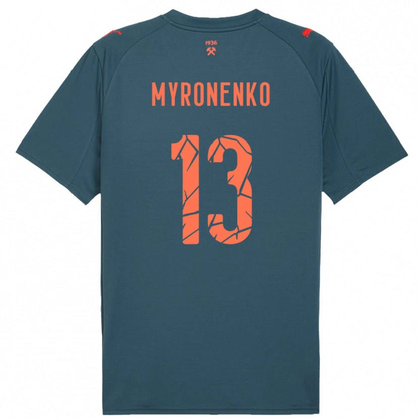 Danxen Herren Viktoriia Myronenko #13 Marineblau Rot Auswärtstrikot Trikot 2025/26 T-Shirt Österreich