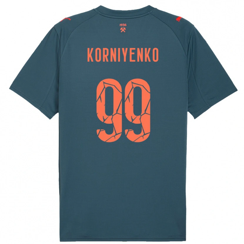 Danxen Herren Viktor Korniyenko #99 Marineblau Rot Auswärtstrikot Trikot 2025/26 T-Shirt Österreich