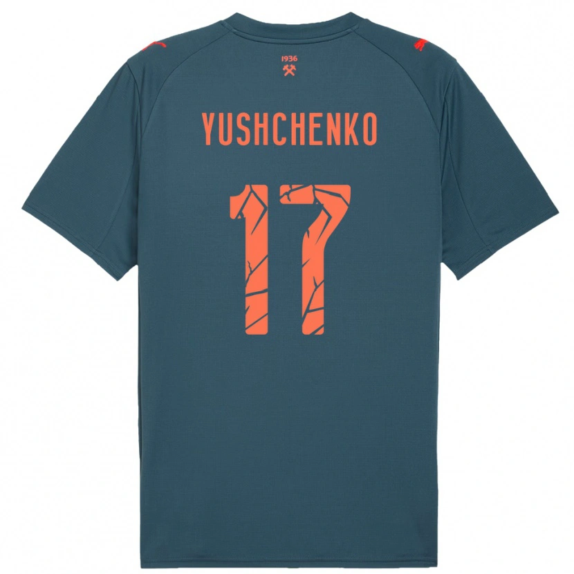 Danxen Herren Oleksandr Yushchenko #17 Marineblau Rot Auswärtstrikot Trikot 2025/26 T-Shirt Österreich