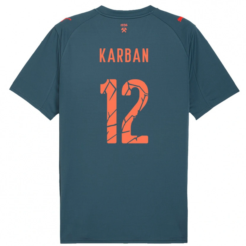 Danxen Herren Yevheniia Karban #12 Marineblau Rot Auswärtstrikot Trikot 2025/26 T-Shirt Österreich