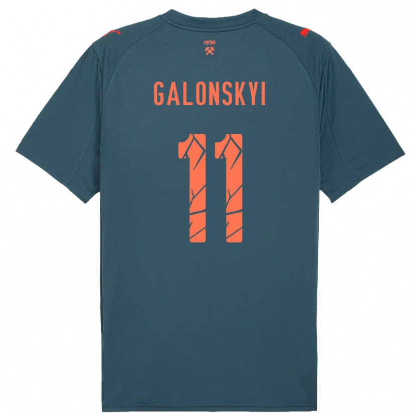 Danxen Herren Valentyn Galonskyi #11 Marineblau Rot Auswärtstrikot Trikot 2025/26 T-Shirt Österreich